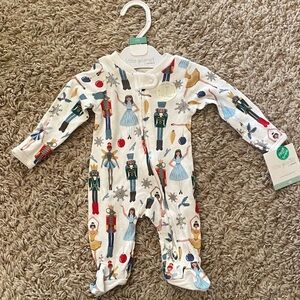 Carter's Festive Nutcracker Print Footie onesie